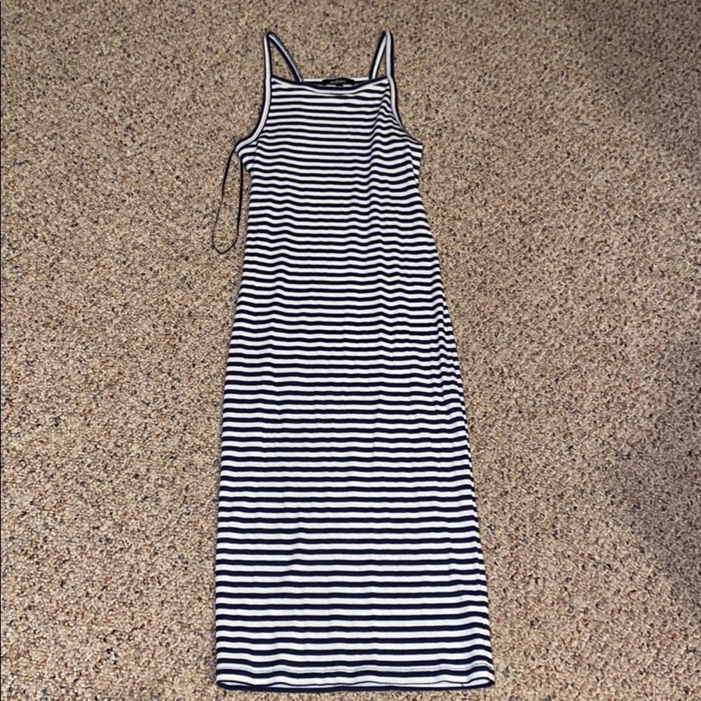 Striped midi dress